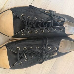 John Varvatos White and Black Sneakers